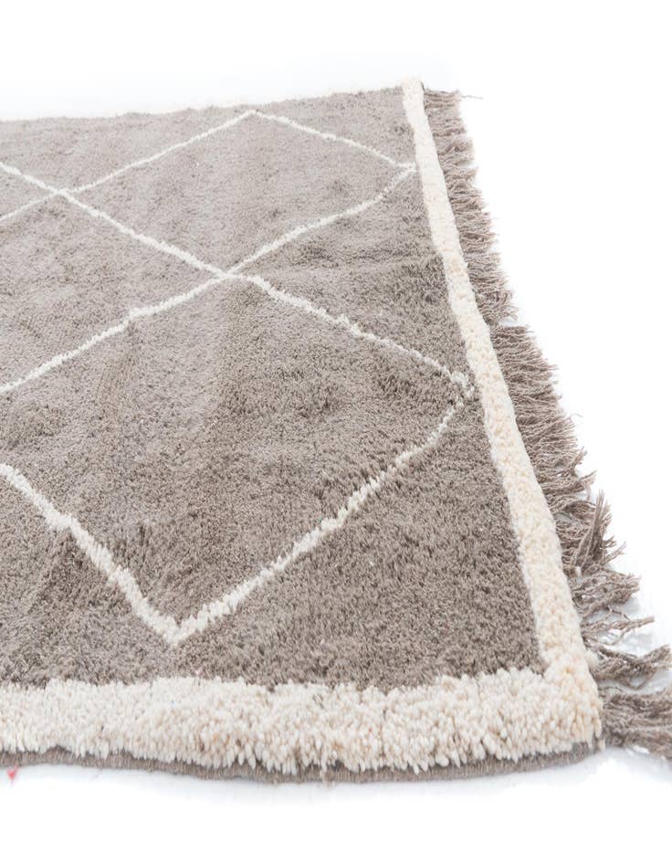 Detail image of  5' x 9'  Hand Knotted Moroccan Wool Rug