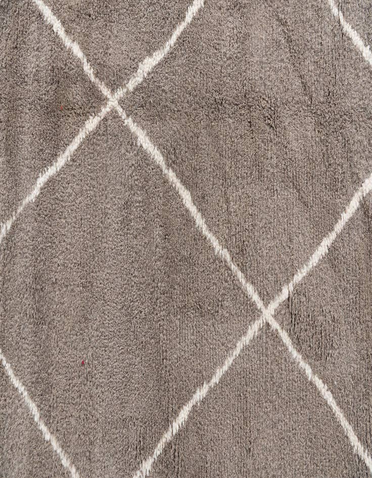 Detail image of  5' x 9'  Hand Knotted Moroccan Wool Rug