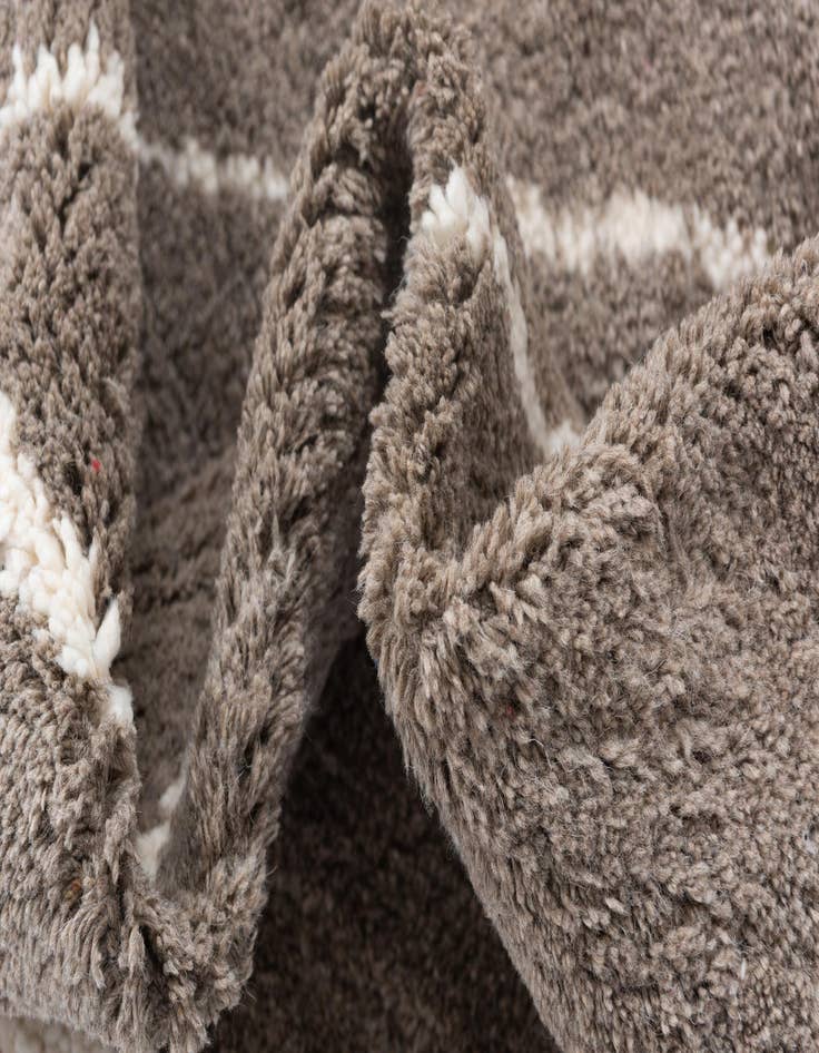 Detail image of  5' x 9'  Hand Knotted Moroccan Wool Rug