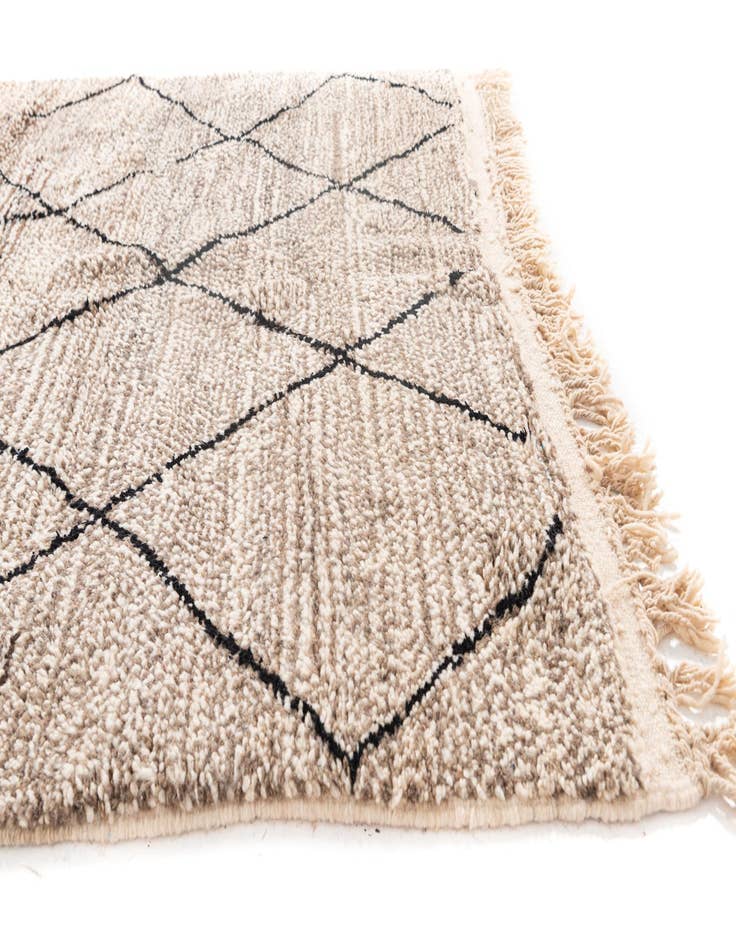 Detail image of  5' x 7' 10  Hand Knotted Moroccan Wool Rug