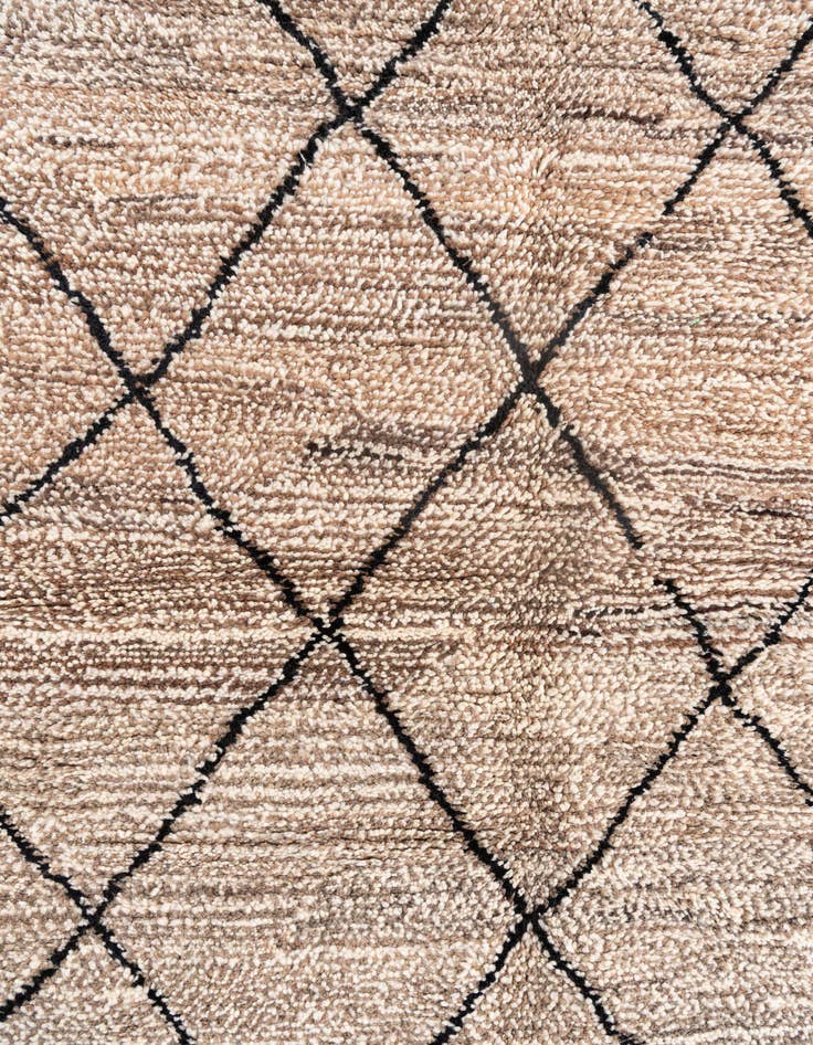 Detail image of  5' x 7' 10  Hand Knotted Moroccan Wool Rug