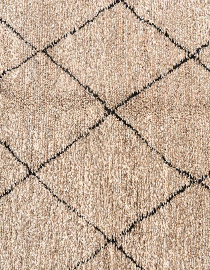 Detail image of  5' 3 x 6' 7  Hand Knotted Moroccan Wool Rug