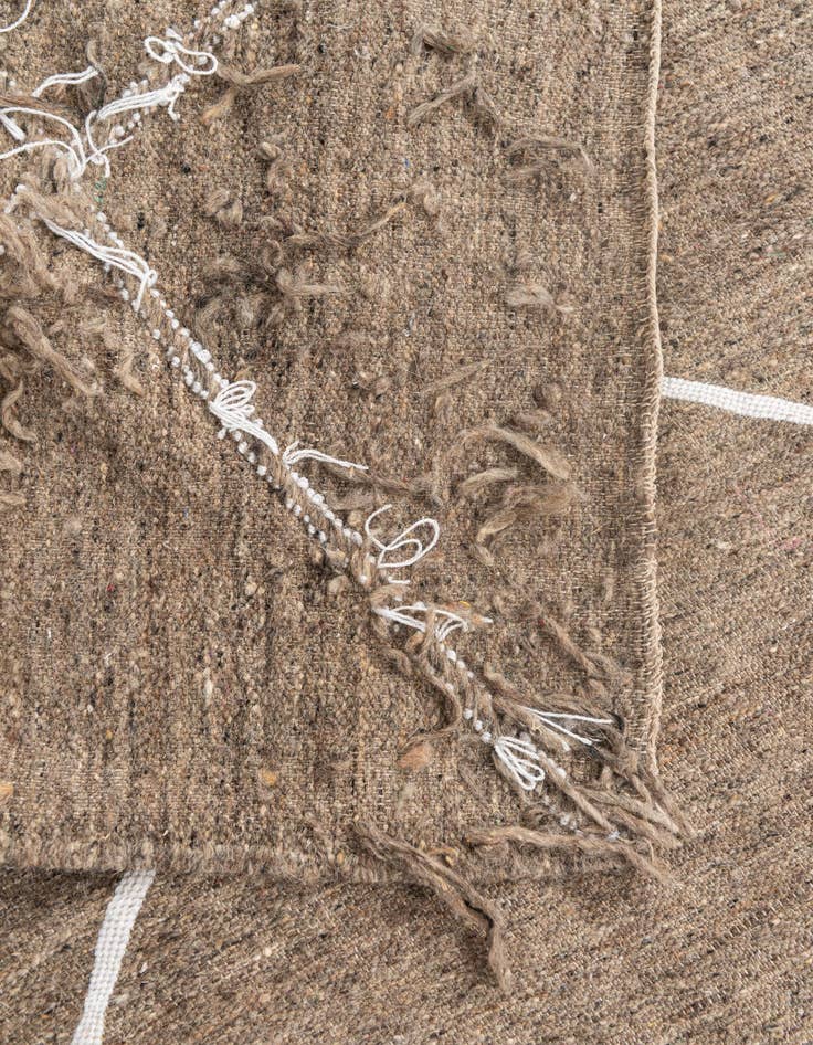 Detail image of  4' 9 x 7' 10  Hand Knotted Moroccan Wool Rug