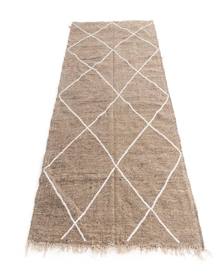 Detail image of  4' 9 x 7' 10  Hand Knotted Moroccan Wool Rug