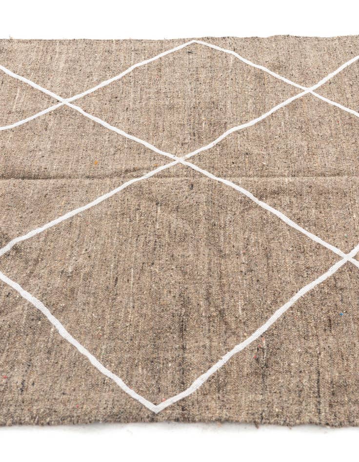 Detail image of  4' 9 x 7' 10  Hand Knotted Moroccan Wool Rug