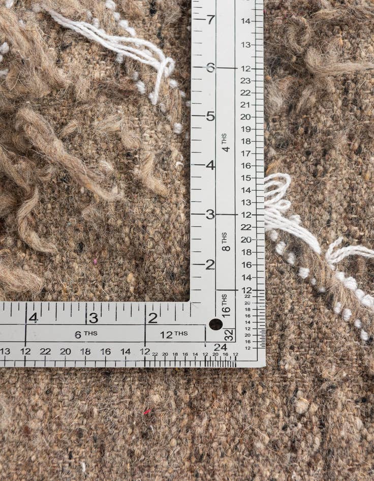 Detail image of  4' 9 x 7' 10  Hand Knotted Moroccan Wool Rug