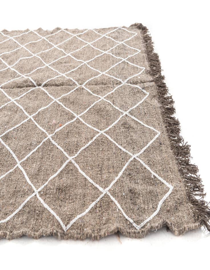 Detail image of  5' x 7' 8  Hand Knotted Moroccan Wool Rug