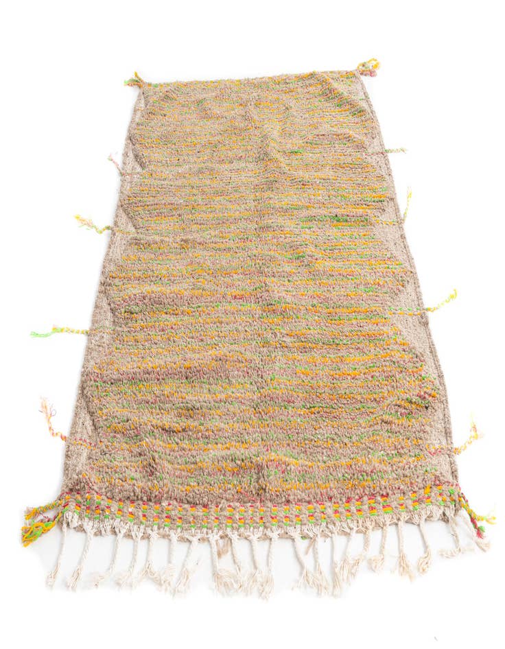 Detail image of  4' 4 x 6' 2  Hand Knotted Moroccan Wool Rug