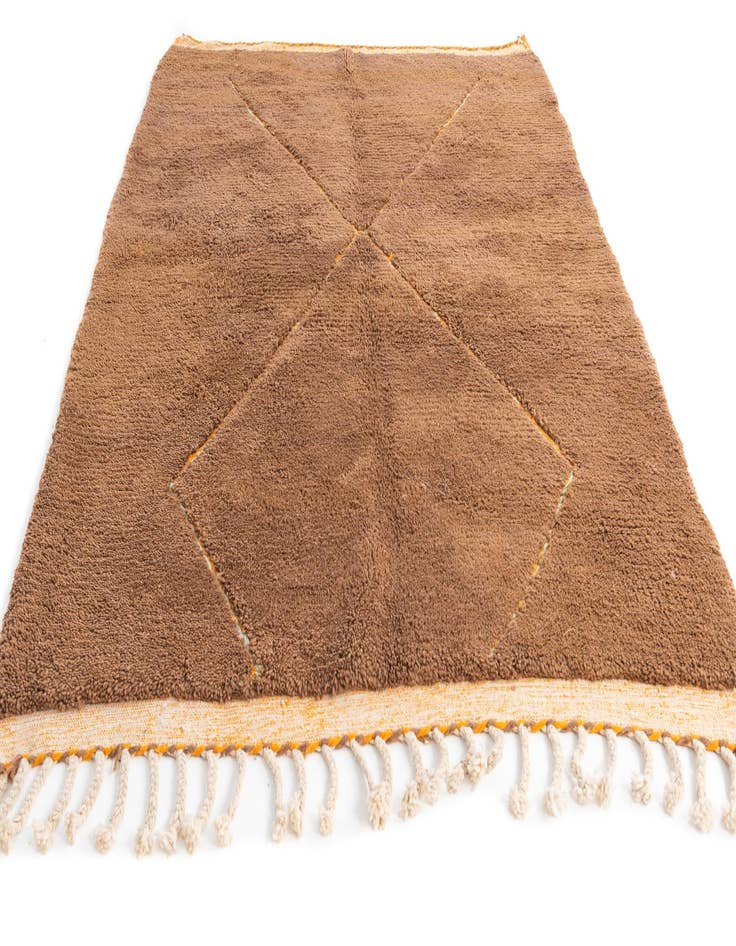 Detail image of  5' 10 x 7' 8  Hand Knotted Moroccan Wool Rug