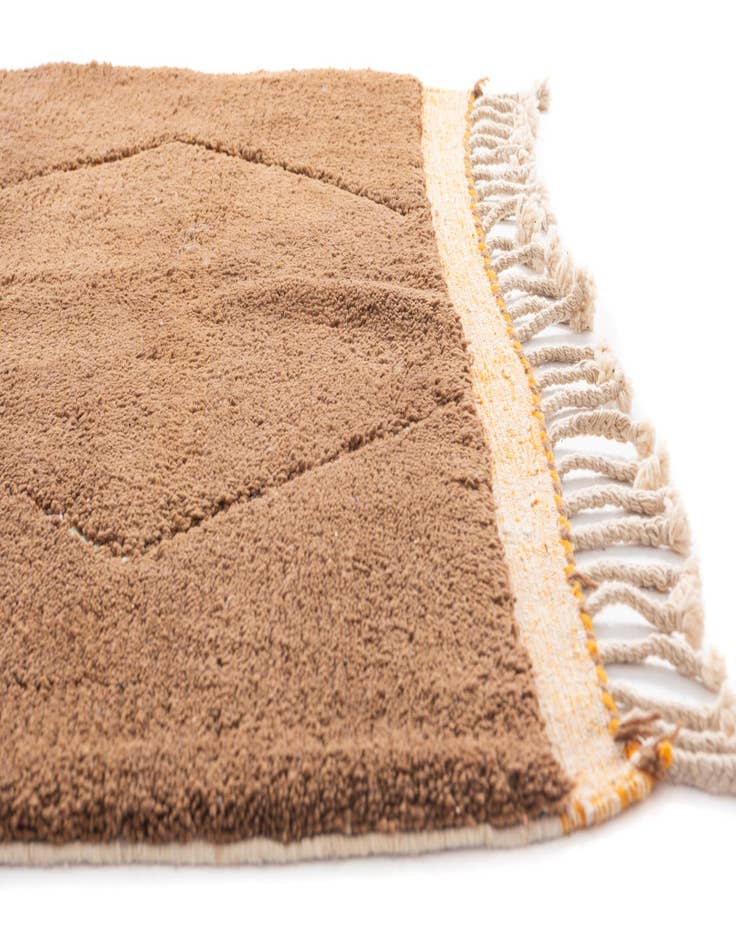 Detail image of  5' 10 x 7' 8  Hand Knotted Moroccan Wool Rug