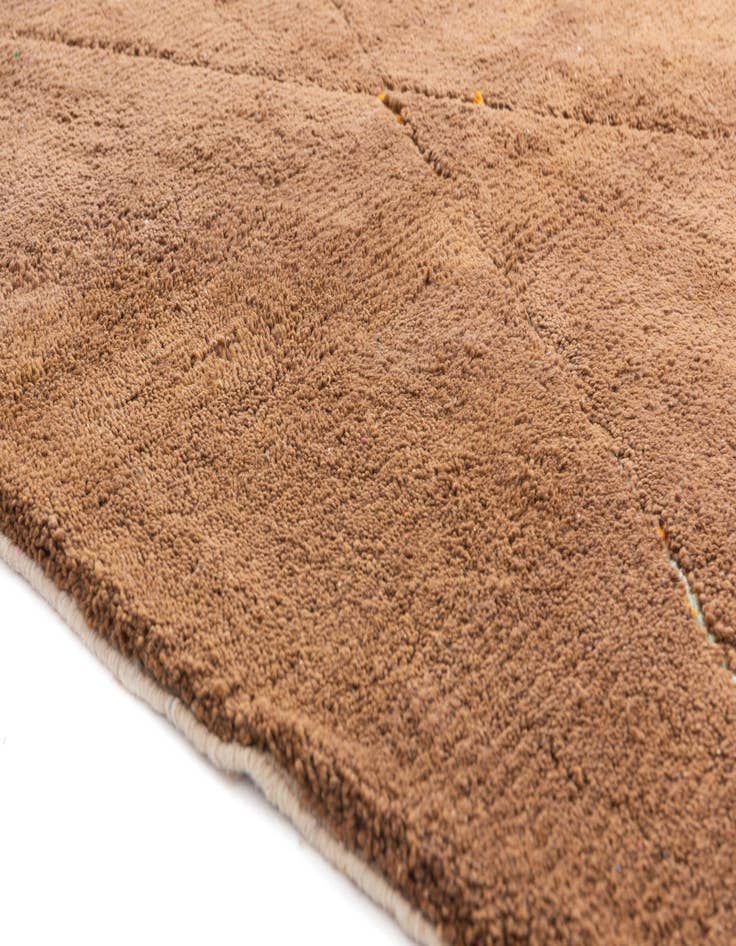 Detail image of  5' 10 x 7' 8  Hand Knotted Moroccan Wool Rug