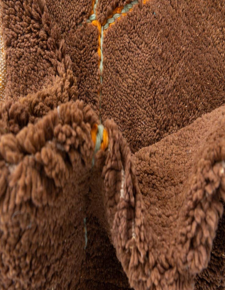 Detail image of  5' 10 x 7' 8  Hand Knotted Moroccan Wool Rug