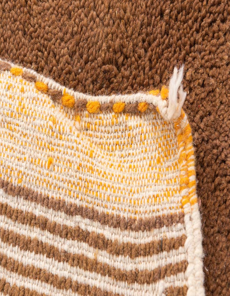 Detail image of  5' 10 x 7' 8  Hand Knotted Moroccan Wool Rug