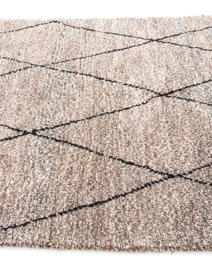 Detail image of  6' 5 x 10' 4  Hand Knotted Moroccan Wool Rug