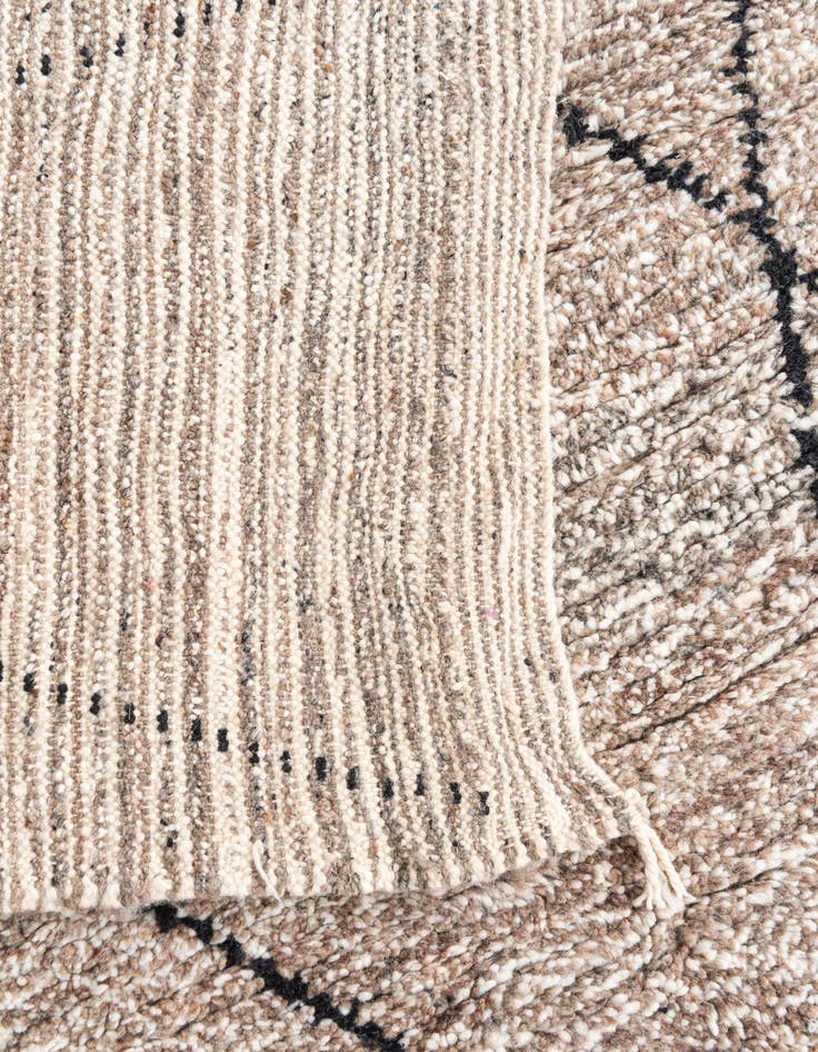 Detail image of  6' 5 x 10' 4  Hand Knotted Moroccan Wool Rug