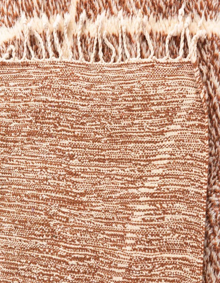 Detail image of  6' 6 x 10'  Hand Knotted Moroccan Wool Rug