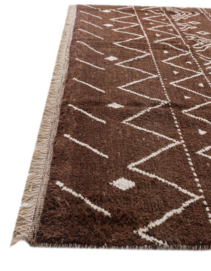 Detail image of  8' 3 x 10' 10  Hand Knotted Moroccan Wool Rug