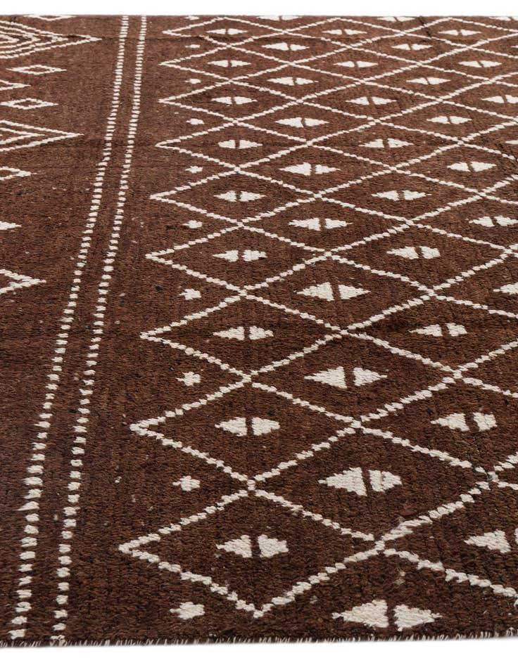 Detail image of  8' 3 x 10' 10  Hand Knotted Moroccan Wool Rug