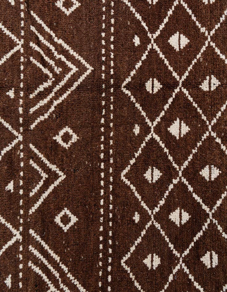 Detail image of  8' 3 x 10' 10  Hand Knotted Moroccan Wool Rug