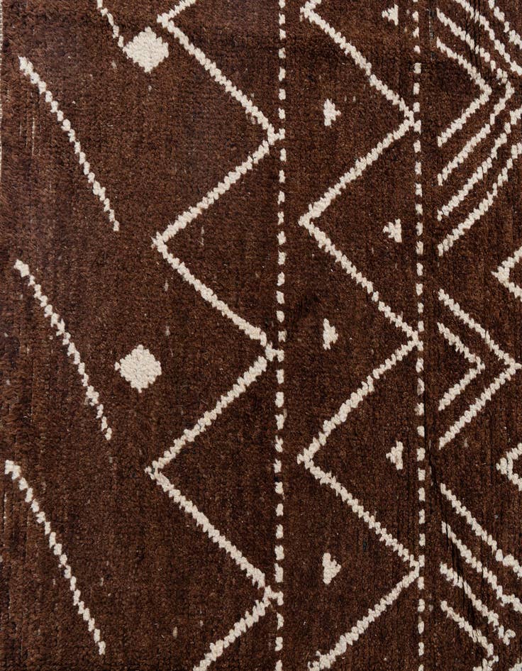 Detail image of  8' 3 x 10' 10  Hand Knotted Moroccan Wool Rug
