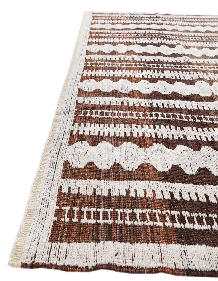 Detail image of  8' x 11'  Hand Knotted Moroccan Wool Rug