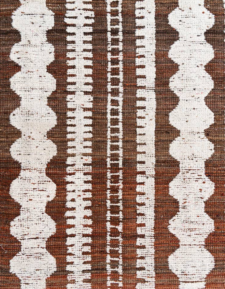 Detail image of  8' x 11'  Hand Knotted Moroccan Wool Rug