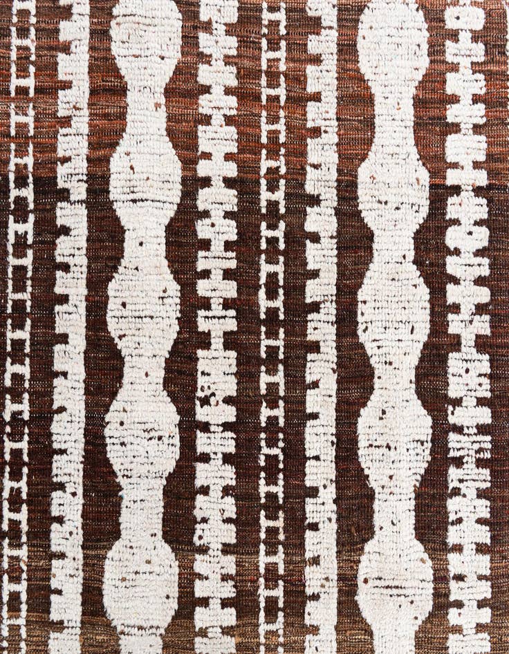 Detail image of  8' x 11'  Hand Knotted Moroccan Wool Rug