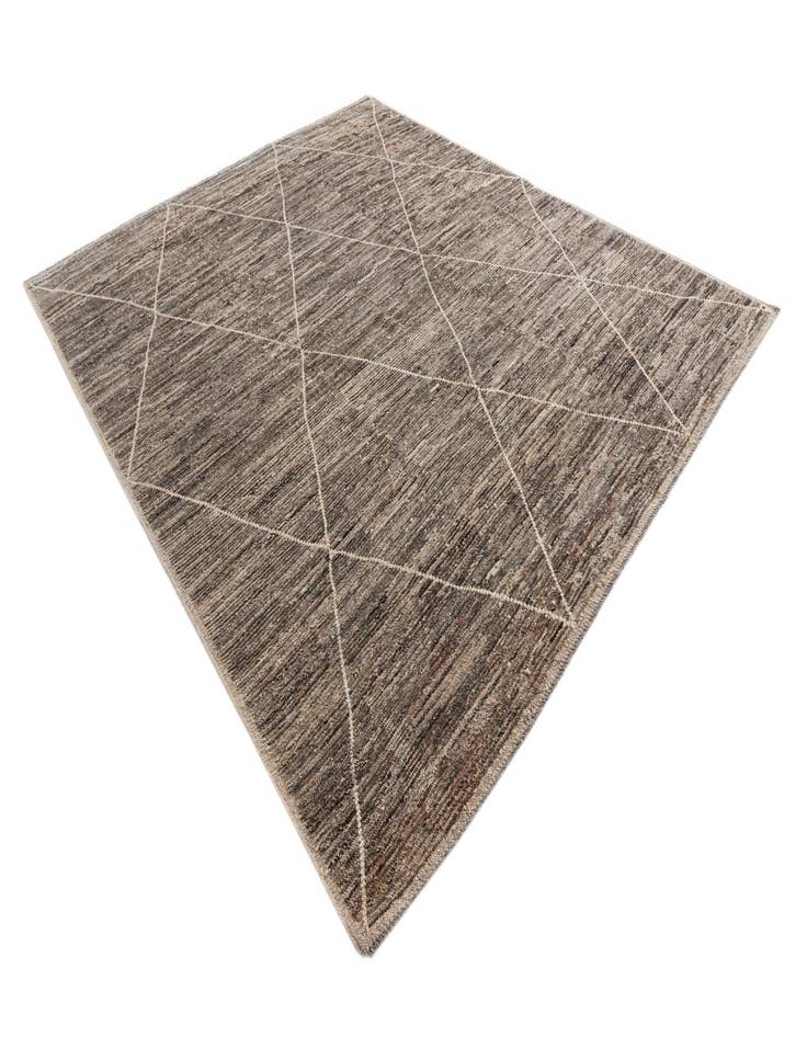 Detail image of  8' 7 x 10' 1  Hand Knotted Moroccan Wool Rug