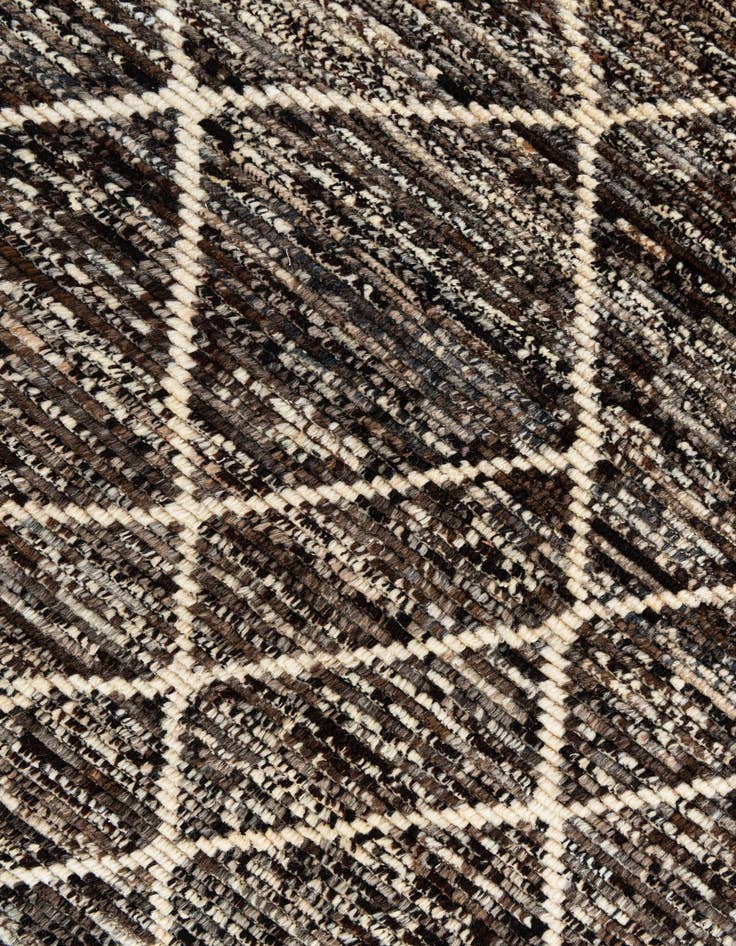 Detail image of  5' 6 x 8'  Hand Knotted Moroccan Wool Rug