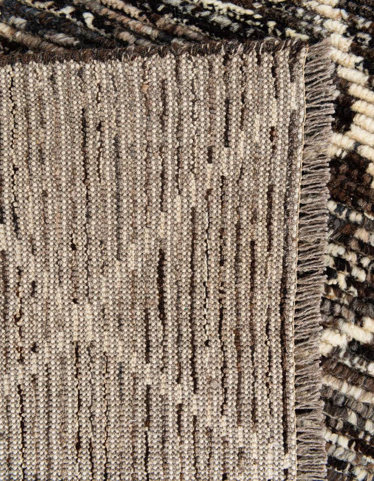 Detail image of  5' 6 x 8'  Hand Knotted Moroccan Wool Rug