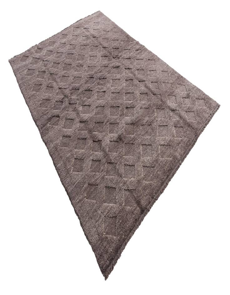 Detail image of  5' 9 x 8'  Hand Knotted Moroccan Wool Rug