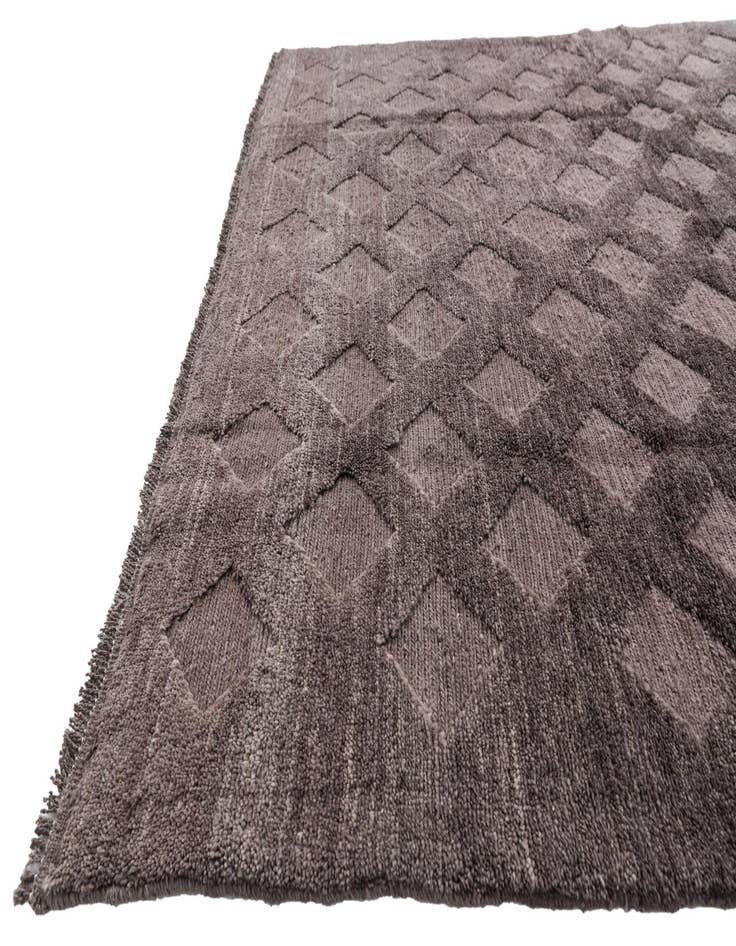 Detail image of  5' 9 x 8'  Hand Knotted Moroccan Wool Rug