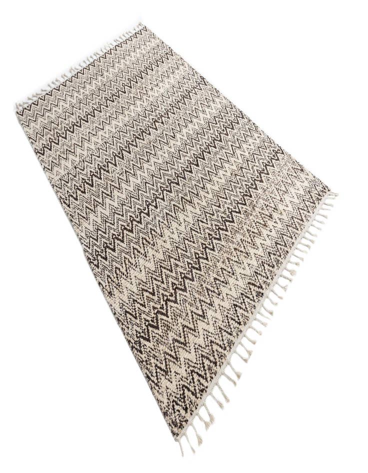 Detail image of  5' 3 x 8' 1  Hand Knotted Moroccan Wool Rug