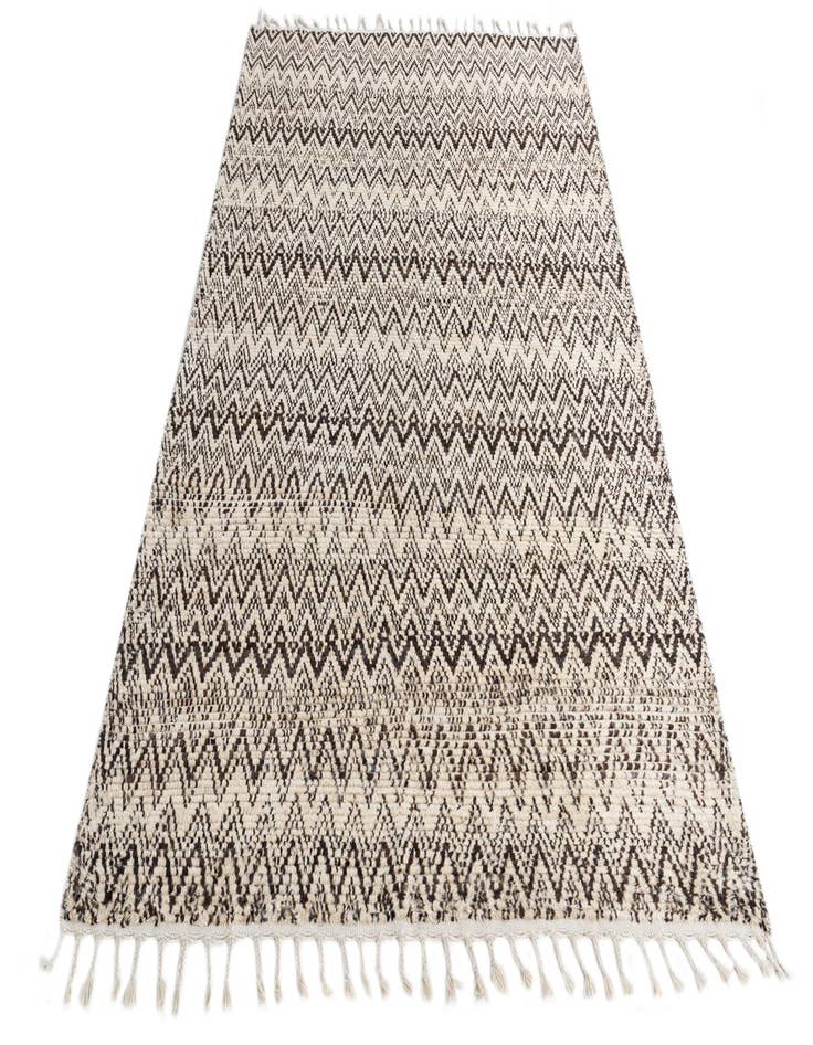 Detail image of  5' 3 x 8' 1  Hand Knotted Moroccan Wool Rug