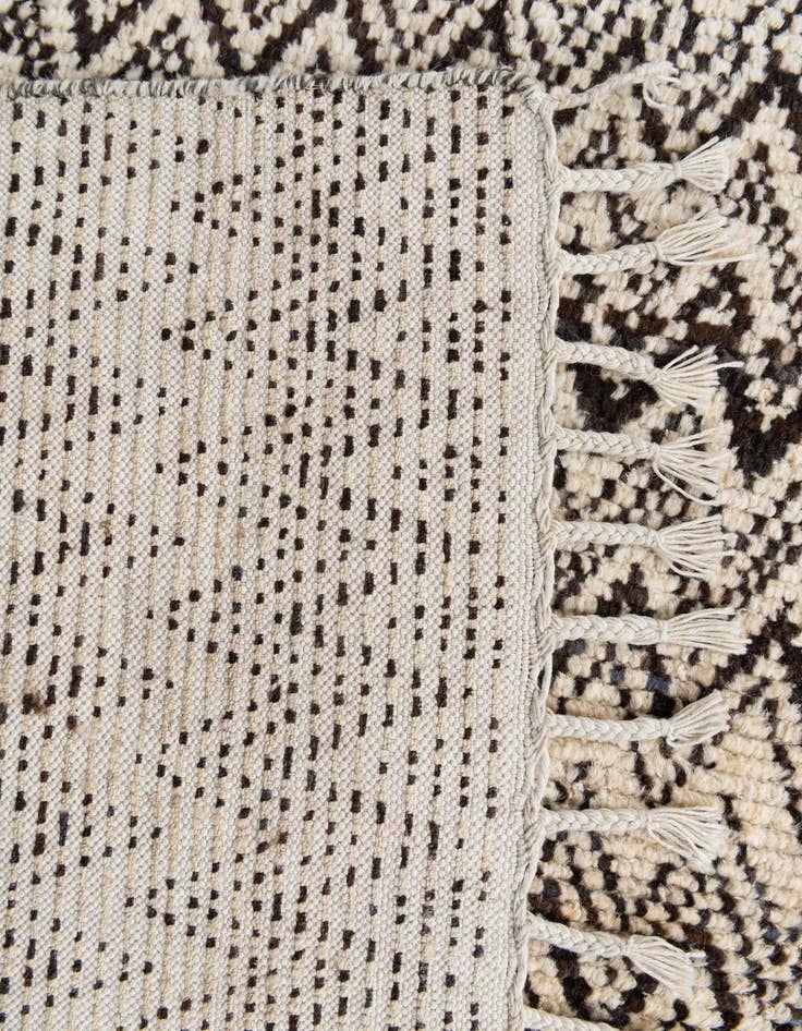 Detail image of  5' 3 x 8' 1  Hand Knotted Moroccan Wool Rug