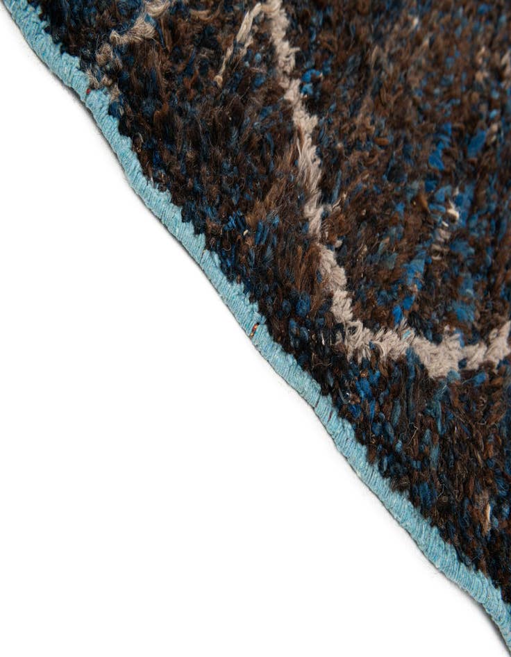 Detail image of  8' 1 x 10'  Hand Knotted Moroccan Wool Rug