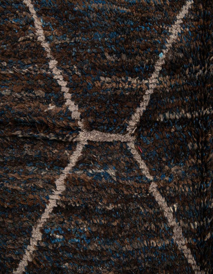 Detail image of  8' 1 x 10'  Hand Knotted Moroccan Wool Rug