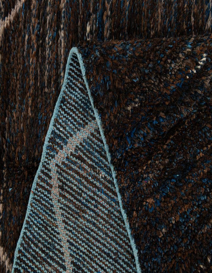 Detail image of  8' 1 x 10'  Hand Knotted Moroccan Wool Rug