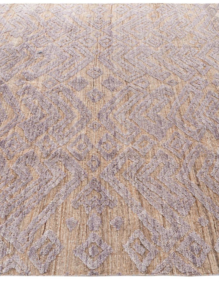 Detail image of  8' 3 x 10' 4  Hand Knotted Moroccan Wool Rug
