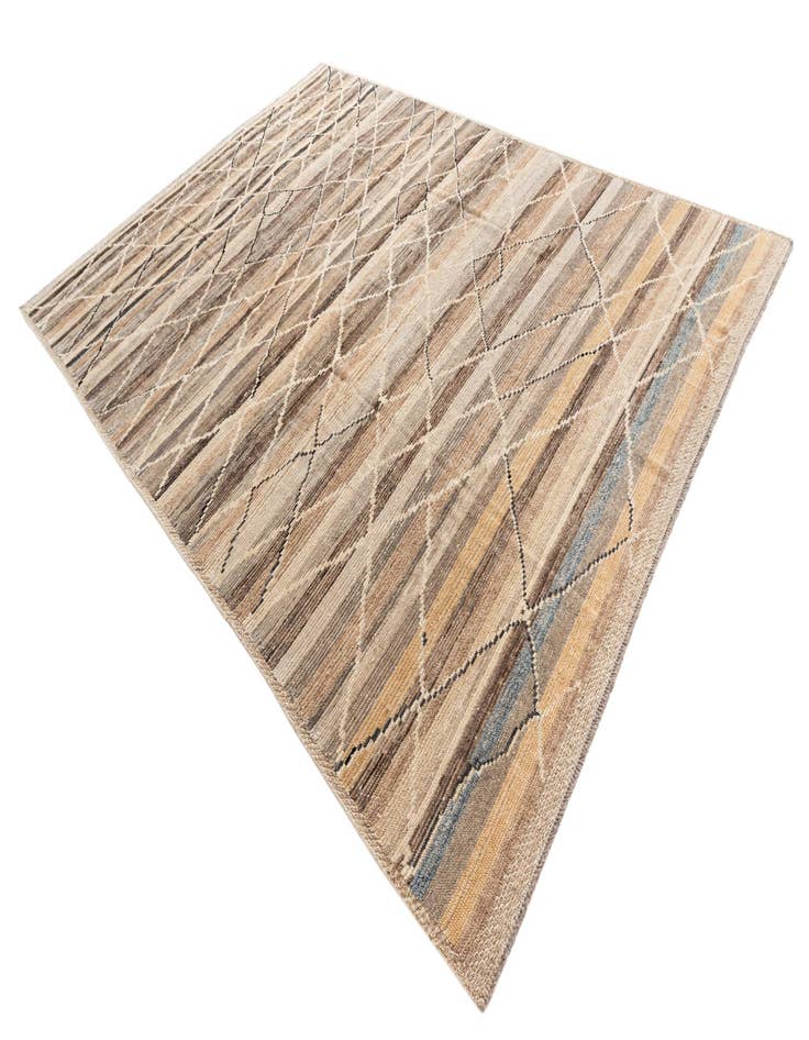 Detail image of  8' 10 x 12' 2  Hand Knotted Moroccan Wool Rug