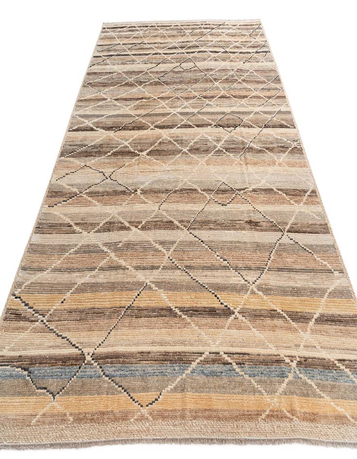 Detail image of  8' 10 x 12' 2  Hand Knotted Moroccan Wool Rug