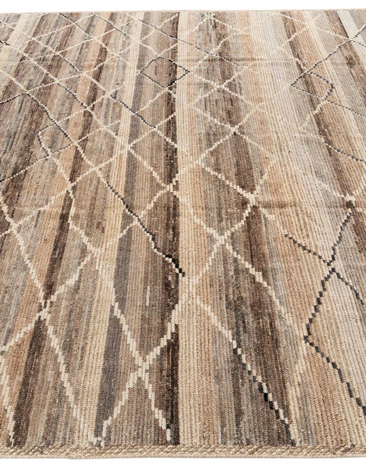 Detail image of  8' 10 x 12' 2  Hand Knotted Moroccan Wool Rug