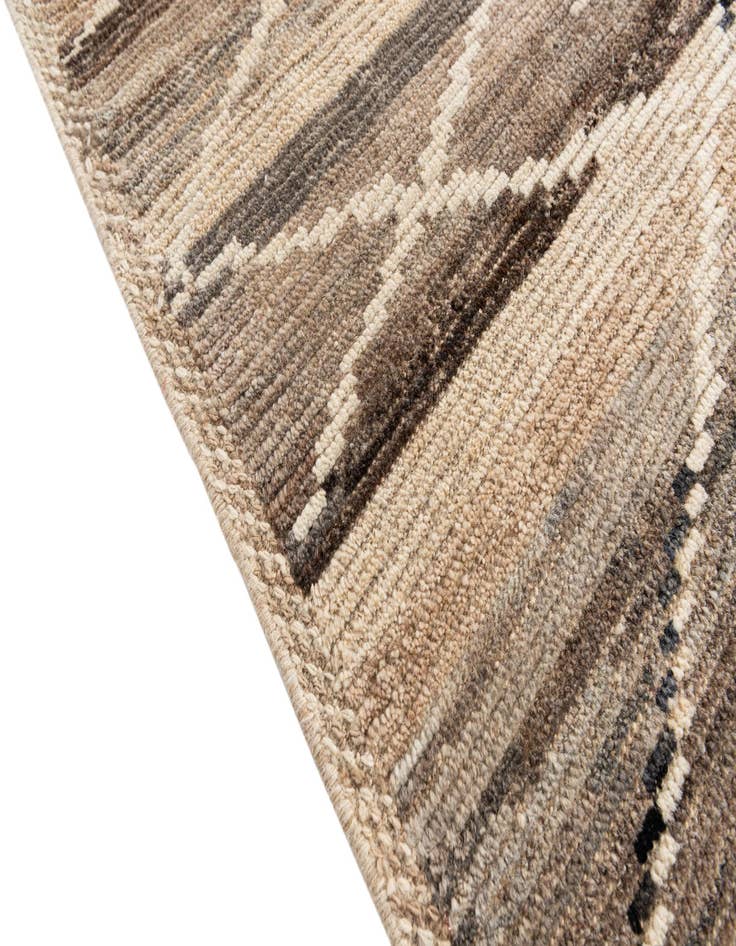 Detail image of  8' 10 x 12' 2  Hand Knotted Moroccan Wool Rug