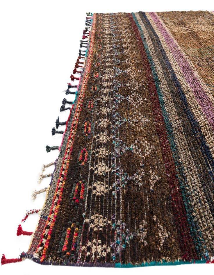 Detail image of  7' 9 x 9' 9  Hand Knotted Moroccan Wool Rug