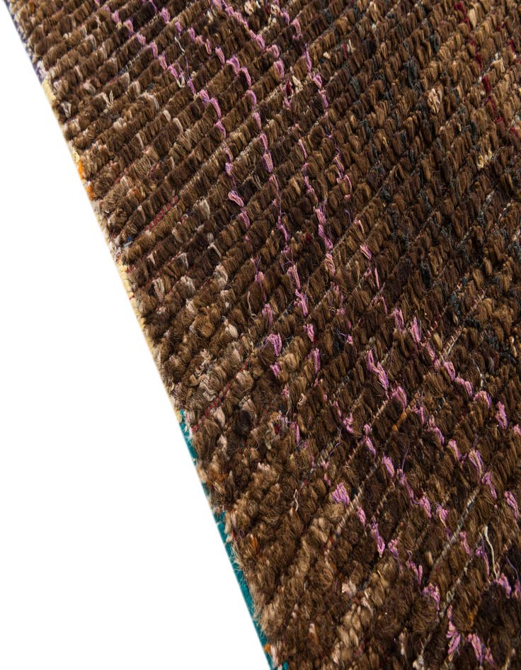 Detail image of  7' 9 x 9' 9  Hand Knotted Moroccan Wool Rug