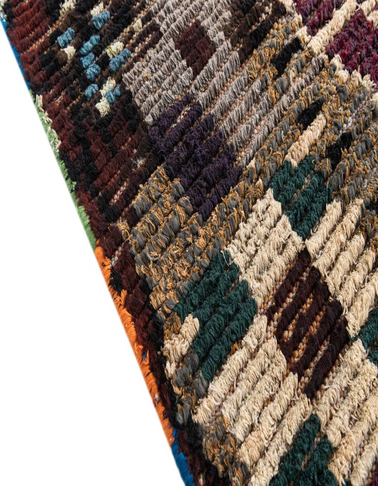 Detail image of  5' 1 x 7' 6  Hand Knotted Moroccan Wool Rug