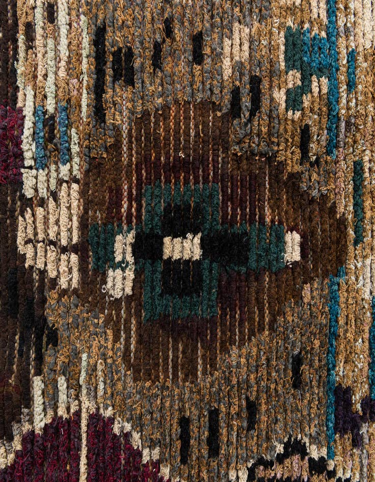 Detail image of  5' 1 x 7' 6  Hand Knotted Moroccan Wool Rug