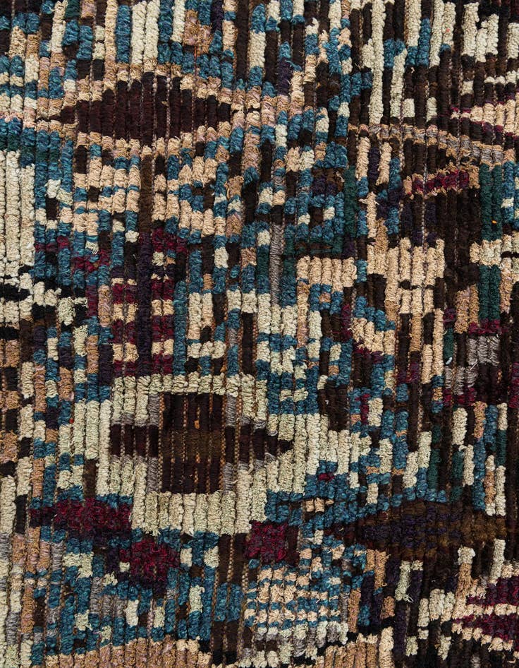Detail image of  5' 1 x 7' 6  Hand Knotted Moroccan Wool Rug