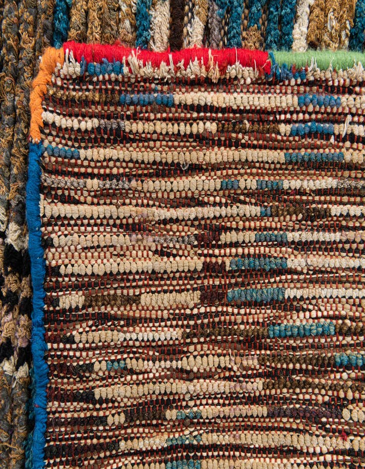 Detail image of  5' 1 x 7' 6  Hand Knotted Moroccan Wool Rug
