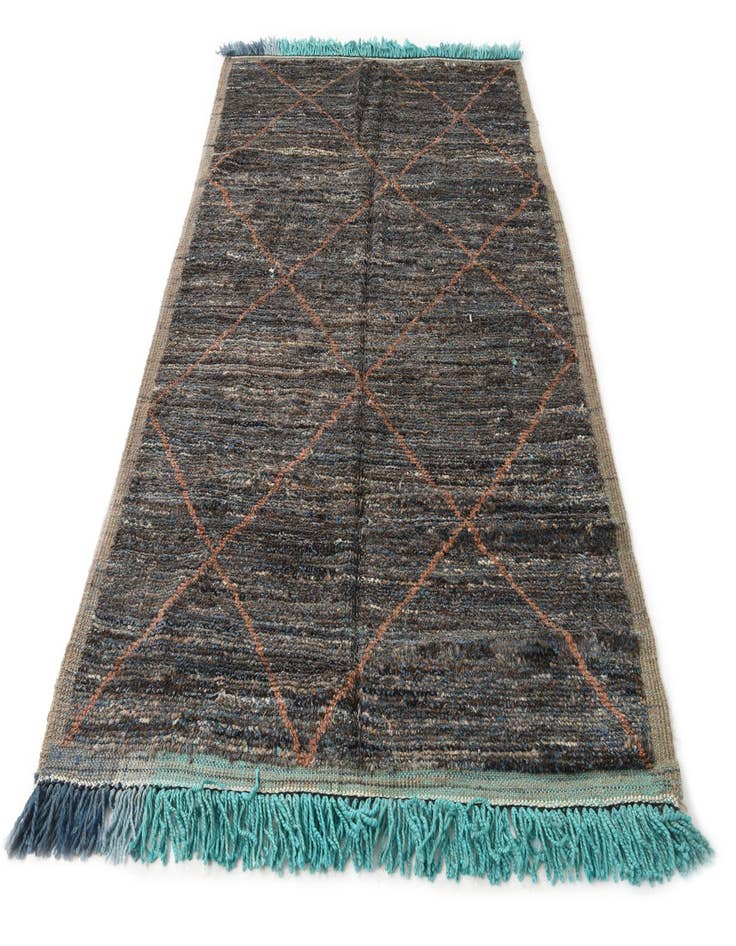 Detail image of  5' 3 x 8' 5  Hand Knotted Moroccan Wool Rug